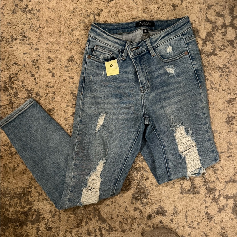 Judy blue denim.